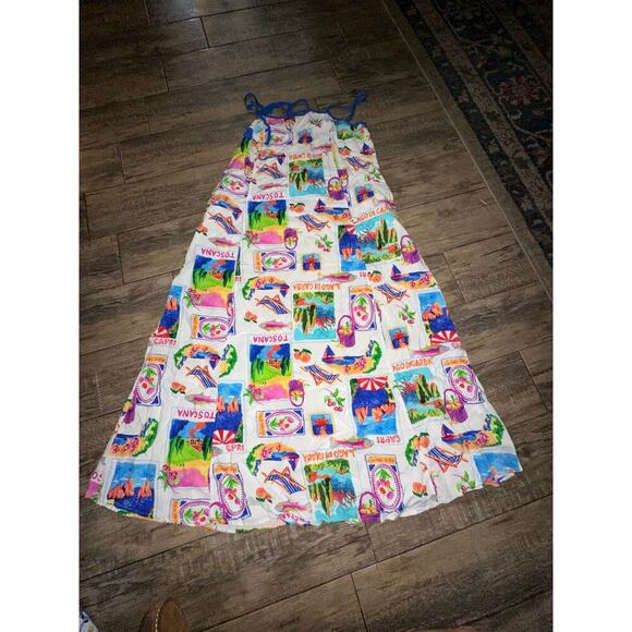 Label Of Love Women's Italian Theme Australia Resort Coastal Maxi Dress Size S - Picture 5 of 12